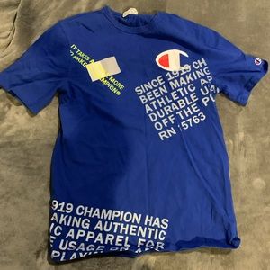 Champion back of the label shirt